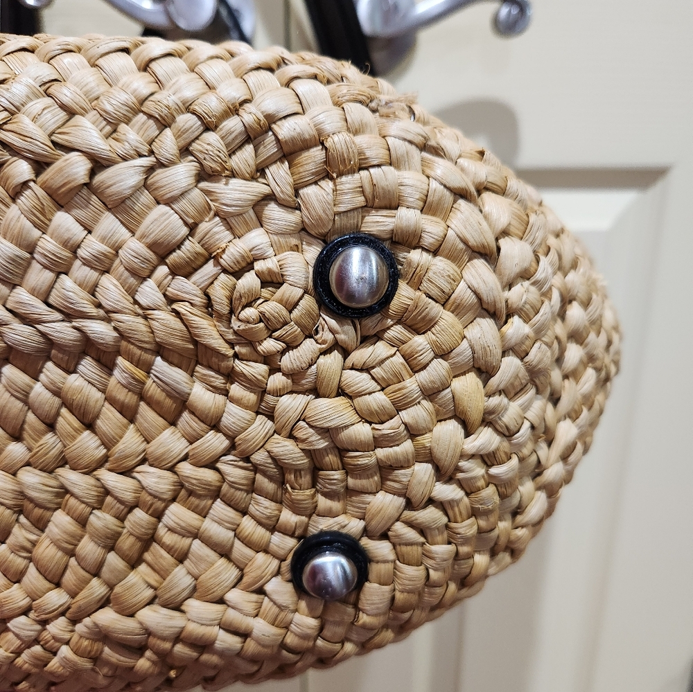 Michael Kors Shoulder Weave & Leather Trim Bag - Picture 8 of 12